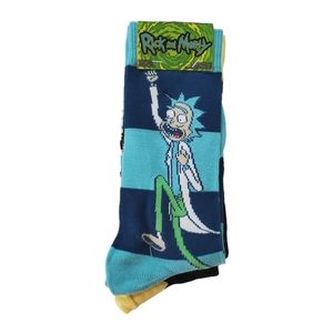 Rick & Morty Crew Socks 2‎ Pairs New Adult Swim